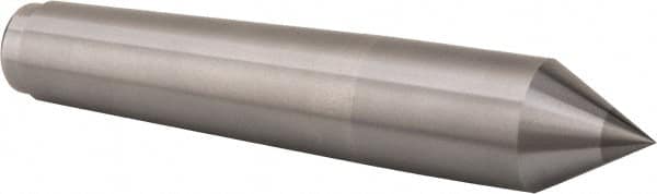 Royal Products - 1.231" Head Diam, Carbide-Tipped Steel Standard Point Solid Dead Center - 4MT Morse Taper, 1.231" Point Diam, 6-3/4" OAL - A1 Tooling