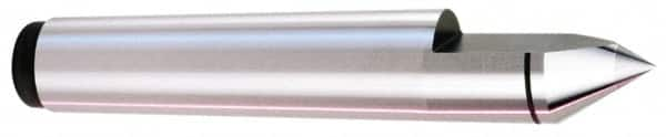 Royal Products - 1.748" Head Diam, Carbide-Tipped Steel Standard Point Half Dead Center - 5MT Morse Taper, 1.748" Point Diam, 8-1/2" OAL - A1 Tooling