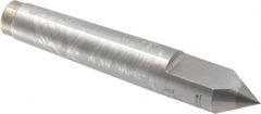 Royal Products - 0.7" Head Diam, Carbide-Tipped Steel Standard Point Half Dead Center - 2MT Morse Taper, 0.7" Point Diam, 4-3/16" OAL - A1 Tooling