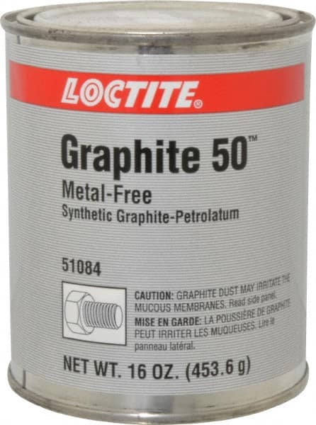 Loctite - 1 Lb Can General Purpose Anti-Seize Lubricant - Graphite, -29 to 482°C, Gray, Water Resistant - A1 Tooling