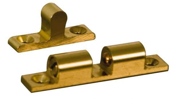 Value Collection - 1.86" Long x 0.31" Wide, Latch - Brass, with Dull Brass Finish - A1 Tooling