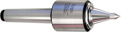 Royal Products - MT2 Taper Shank, 1-3/4" Head Diam 1,735 Lb Capacity Live Center - 6,000 Max RPM, 2.12" Head Length, 7/8" Point Diam, 1-3/4" Point Len, 885 Lb Max Workpc, 6-19/32" OAL, 3/8" Tip Diam, Long Point - A1 Tooling