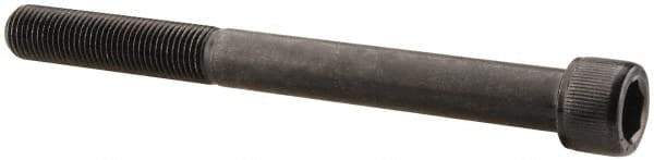 Value Collection - 3/8-24 UNF Hex Socket Drive, Socket Cap Screw - Alloy Steel, Black Oxide Finish, Partially Threaded, 4" Length Under Head - A1 Tooling