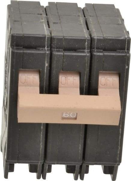 Eaton Cutler-Hammer - 60 Amp, 120/240 VAC, 3 Pole, Plug In Type CH Circuit Breaker - Thermal Magnetic Trip, 10 kA Breaking Capacity, 14-6 AWG - A1 Tooling