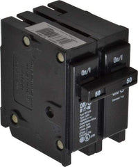 Eaton Cutler-Hammer - 50 Amp, 120/240 VAC, 2 Pole, Plug In Type BR Circuit Breaker - Thermal Magnetic Trip, 10 kA Breaking Capacity, 14-4 AWG - A1 Tooling