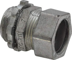 Thomas & Betts - 1/2" Trade, Die Cast Zinc Compression Straight EMT Conduit Connector - Noninsulated - A1 Tooling