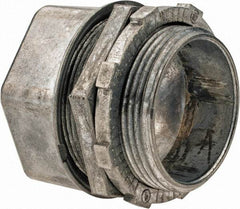 Thomas & Betts - 1-1/2" Trade, Die Cast Zinc Compression Straight EMT Conduit Connector - Noninsulated - A1 Tooling