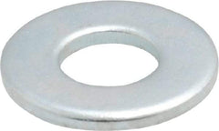 Value Collection - 1/4" Screw, Steel SAE Flat Washer - 9/32" ID x 5/8" OD, 1/16" Thick, Zinc-Plated Finish - A1 Tooling