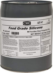 CRC - 5 Gal Pail Nondrying Film/Silicone Penetrant/Lubricant - Clear & White, -40°F to 400°F, Food Grade - A1 Tooling