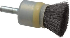 Osborn - 3/4" Brush Diam, Crimped, End Brush - 1/4" Diam Shank, 20,000 Max RPM - A1 Tooling