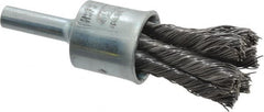 Osborn - 1/2" Brush Diam, Knotted, End Brush - 1/4" Diam Shank, 22,000 Max RPM - A1 Tooling