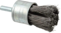 Osborn - 1" Brush Diam, Knotted, End Brush - 1/4" Diam Shank, 20,000 Max RPM - A1 Tooling