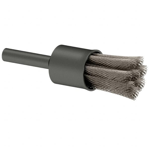 Osborn - 1/2" Brush Diam, Knotted, End Brush - 1/4" Diam Shank, 22,000 Max RPM - A1 Tooling