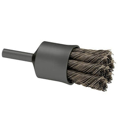 Osborn - 1" Brush Diam, Knotted, End Brush - 1/4" Diam Shank, 20,000 Max RPM - A1 Tooling