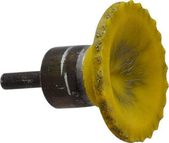 Osborn - 2" Brush Diam, Encapsulated, Flared End Brush - 1/4" Diam Shank, 20,000 Max RPM - A1 Tooling