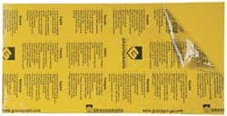 Gravotech - 24 Inch Long x 12 Inch High, Plastic Engraving Stock - Yellow and Black - A1 Tooling