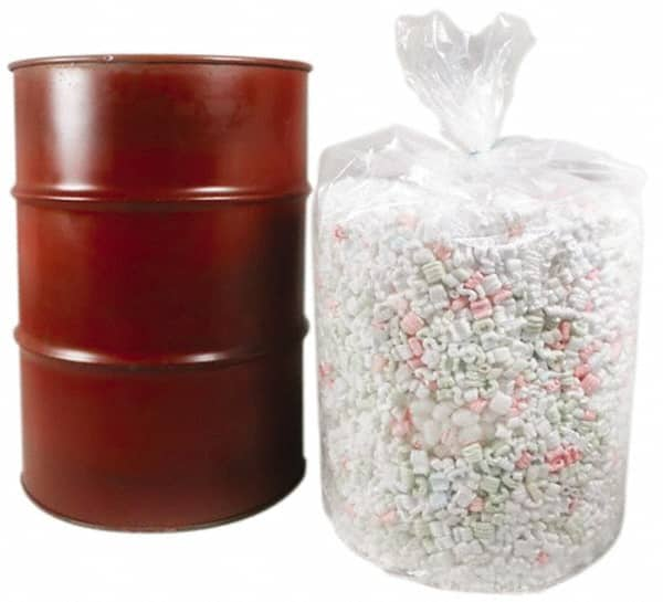 Made in USA - 5 Gal, 4 mil, LDPE Drum Liner - 19" Diam, 15" High, Flexible Liner - A1 Tooling