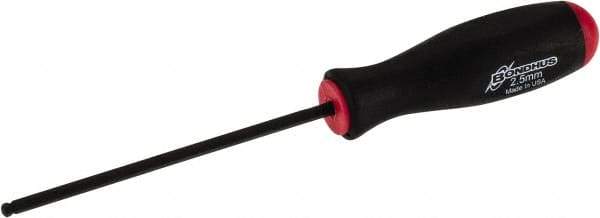 Bondhus - 2.5mm Hex Ball End Driver - 2.7" Blade Length, 130mm OAL - A1 Tooling