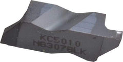 Kennametal - 3078NG K Grade KC5010, 1.98mm Cutting Width Carbide Grooving Insert - 2.39mm Max Depth of Cut, Left Hand, 0.19mm Corner Radius, TiAlN Finish - A1 Tooling