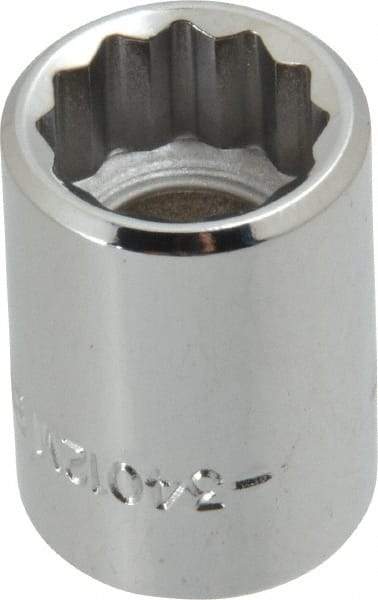 Blackhawk by Proto - 3/8" Drive, Standard Hand Socket - 12 Points, 1" OAL, Chrome Finish - A1 Tooling