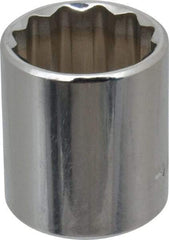 Blackhawk by Proto - 3/8" Drive, Standard Hand Socket - 12 Points, 1-7/64" OAL, Chrome Finish - A1 Tooling