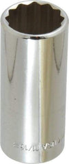 Blackhawk by Proto - 11/16", 3/8" Drive, Deep Hand Socket - 12 Points, 2-7/32" OAL, Chrome Finish - A1 Tooling