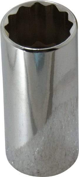 Blackhawk by Proto - 13/16", 3/8" Drive, Deep Hand Socket - 12 Points, 2-1/2" OAL, Chrome Finish - A1 Tooling