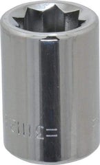 Blackhawk by Proto - 3/8", 3/8" Drive, Standard Hand Socket - 8 Points, 1" OAL, Chrome Finish - A1 Tooling