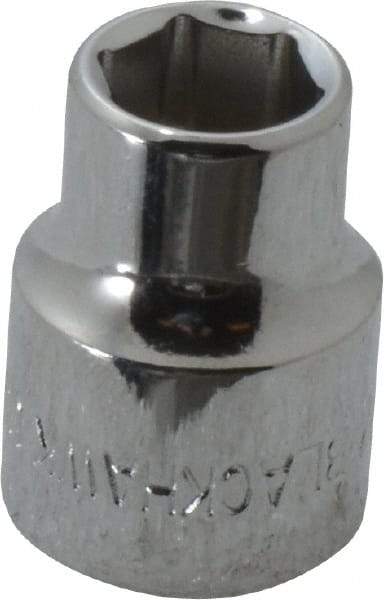 Blackhawk by Proto - 3/8" Drive, Standard Hand Socket - 6 Points, 57/64" OAL, Chrome Finish - A1 Tooling