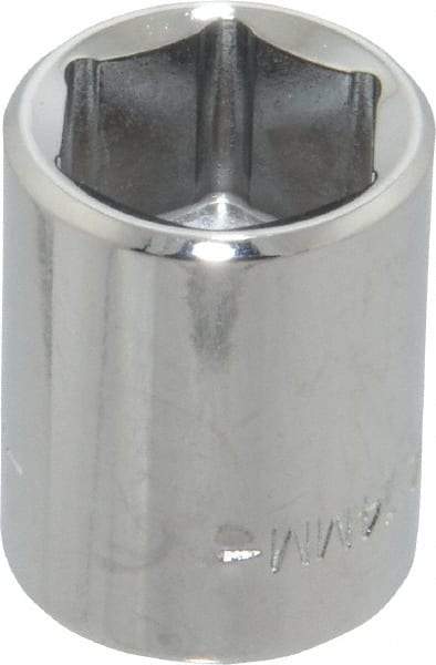 Blackhawk by Proto - 3/8" Drive, Standard Hand Socket - 6 Points, 1" OAL, Chrome Finish - A1 Tooling