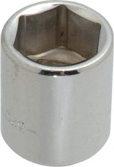 Blackhawk by Proto - 3/8" Drive, Standard Hand Socket - 6 Points, 1" OAL, Chrome Finish - A1 Tooling