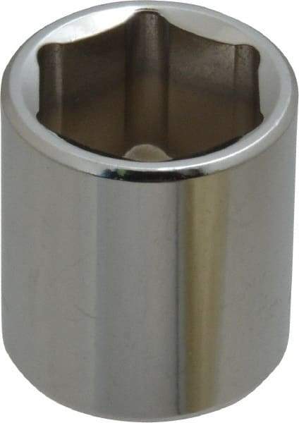 Blackhawk by Proto - 3/8" Drive, Standard Hand Socket - 6 Points, 1-13/64" OAL, Chrome Finish - A1 Tooling