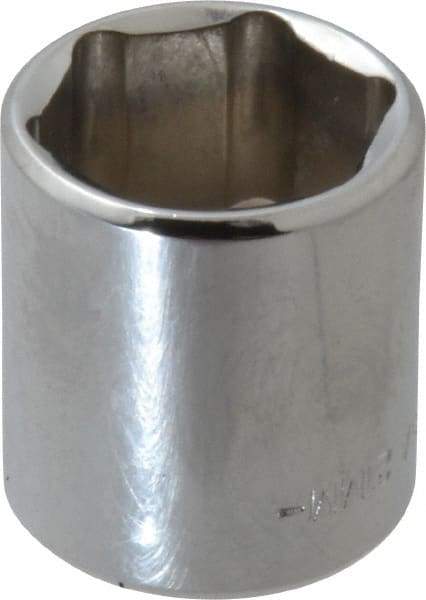 Blackhawk by Proto - 3/8" Drive, Standard Hand Socket - 6 Points, 1-13/64" OAL, Chrome Finish - A1 Tooling