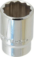 Blackhawk by Proto - 3/4", 1/2" Drive, Standard Hand Socket - 12 Points, 1-1/2" OAL, Chrome Finish - A1 Tooling