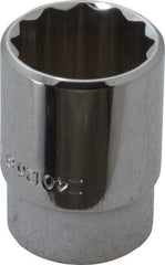 Blackhawk by Proto - 13/16", 1/2" Drive, Standard Hand Socket - 12 Points, 1-1/2" OAL, Chrome Finish - A1 Tooling