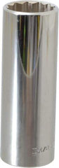 Blackhawk by Proto - 13/16", 1/2" Drive, Deep Hand Socket - 12 Points, 3-1/8" OAL, Chrome Finish - A1 Tooling