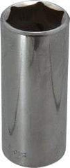 Blackhawk by Proto - 1", 1/2" Drive, Deep Hand Socket - 6 Points, 3-3/32" OAL, Chrome Finish - A1 Tooling