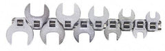 Blackhawk by Proto - 10 Piece 3/8" Drive Open End Crowfoot Wrench Set - 3/8 to 1", with Clip Rail - A1 Tooling