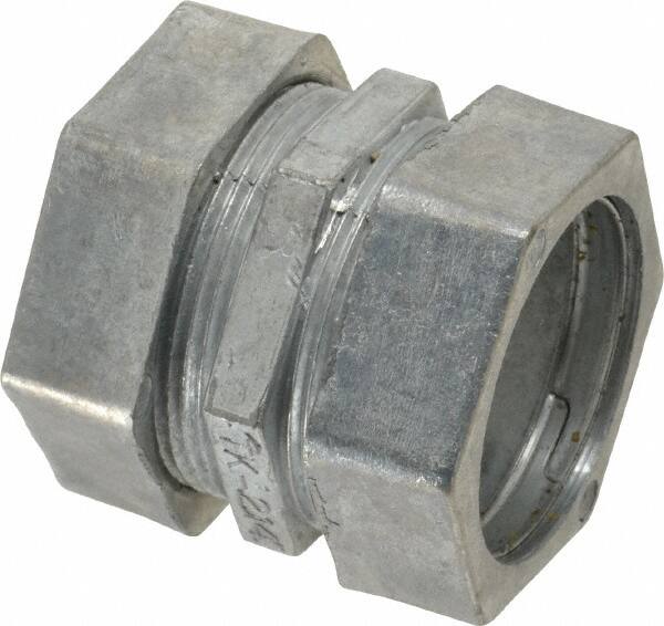 Thomas & Betts - 1-1/4" Trade, Die Cast Zinc Compression EMT Conduit Coupling - Noninsulated - A1 Tooling