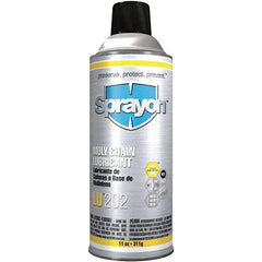 Sprayon - 11 oz Aerosol Extreme Pressure Moly Chain & Cable Lubricant - Light Amber, -20 to 300°F, Food Grade - A1 Tooling