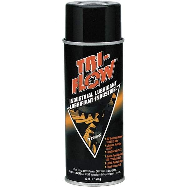 Tri-Flow - 8 oz Aerosol with PTFE Penetrant/Lubricant - Brown, -60°F to 475°F, Food Grade - A1 Tooling