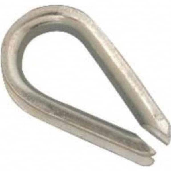 Wire Rope Clip, Thimble Clip & Thimble: 1/2″ Rope Dia, Steel Thimble