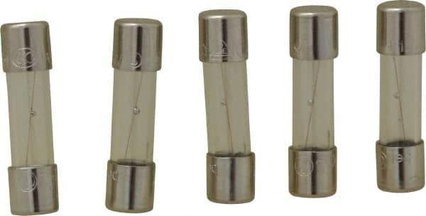 Ferraz Shawmut - 250 VAC, 1 Amp, Time Delay Miniature Glass Fuse - Clip Mount, 20mm OAL, 5mm Diam - A1 Tooling