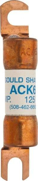 Ferraz Shawmut - 6 Amp Time Delay Round Forklift & Truck Fuse - 125VAC, 125VDC, 3.07" Long x 0.5" Wide, Bussman ACK6, Ferraz Shawmut ACK6 - A1 Tooling