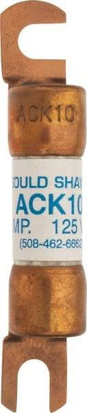 Ferraz Shawmut - 10 Amp Time Delay Round Forklift & Truck Fuse - 125VAC, 125VDC, 3.07" Long x 0.5" Wide, Bussman ACK10, Ferraz Shawmut ACK10 - A1 Tooling