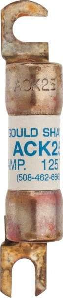 Ferraz Shawmut - 25 Amp Time Delay Round Forklift & Truck Fuse - 125VAC, 125VDC, 3.07" Long x 0.5" Wide, Bussman ACK25, Ferraz Shawmut ACK25 - A1 Tooling