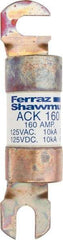 Ferraz Shawmut - 160 Amp Time Delay Round Forklift & Truck Fuse - 125VAC, 125VDC, 4.72" Long x 1" Wide, Bussman ACK160, Ferraz Shawmut ACK160 - A1 Tooling