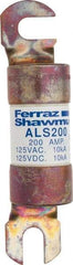 Ferraz Shawmut - 200 Amp General Purpose Round Forklift & Truck Fuse - 125VAC, 125VDC, 4.71" Long x 1" Wide, Bussman ALS200, Ferraz Shawmut ALS200 - A1 Tooling