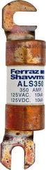 Ferraz Shawmut - 350 Amp General Purpose Round Forklift & Truck Fuse - 125VAC, 125VDC, 4.71" Long x 1" Wide, Bussman ALS350, Ferraz Shawmut ALS350 - A1 Tooling