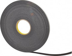 3M - 1/2" x 36 Yd Rubber Adhesive Double Sided Tape - 1/16" Thick, Black, Polyethylene Foam Liner, Continuous Roll, Series 4466B - A1 Tooling